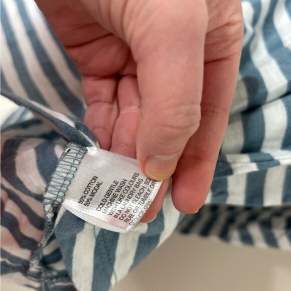 Ripe Maternity Lionel Long Sleeve Nursing Tee Petrol Shirt top White Size XS M - Picture 11 of 15